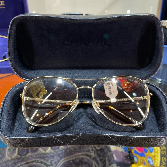 Chanel clear sunglasses